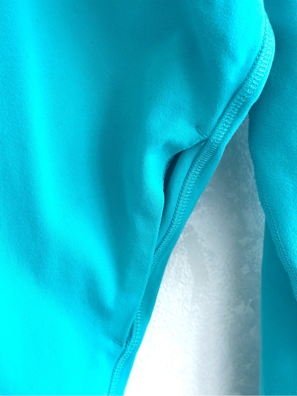 Karma Turquoise Asymmetrical Zip Dolman Sleeve Activewear Yoga Jacket S - Picture 6 of 7